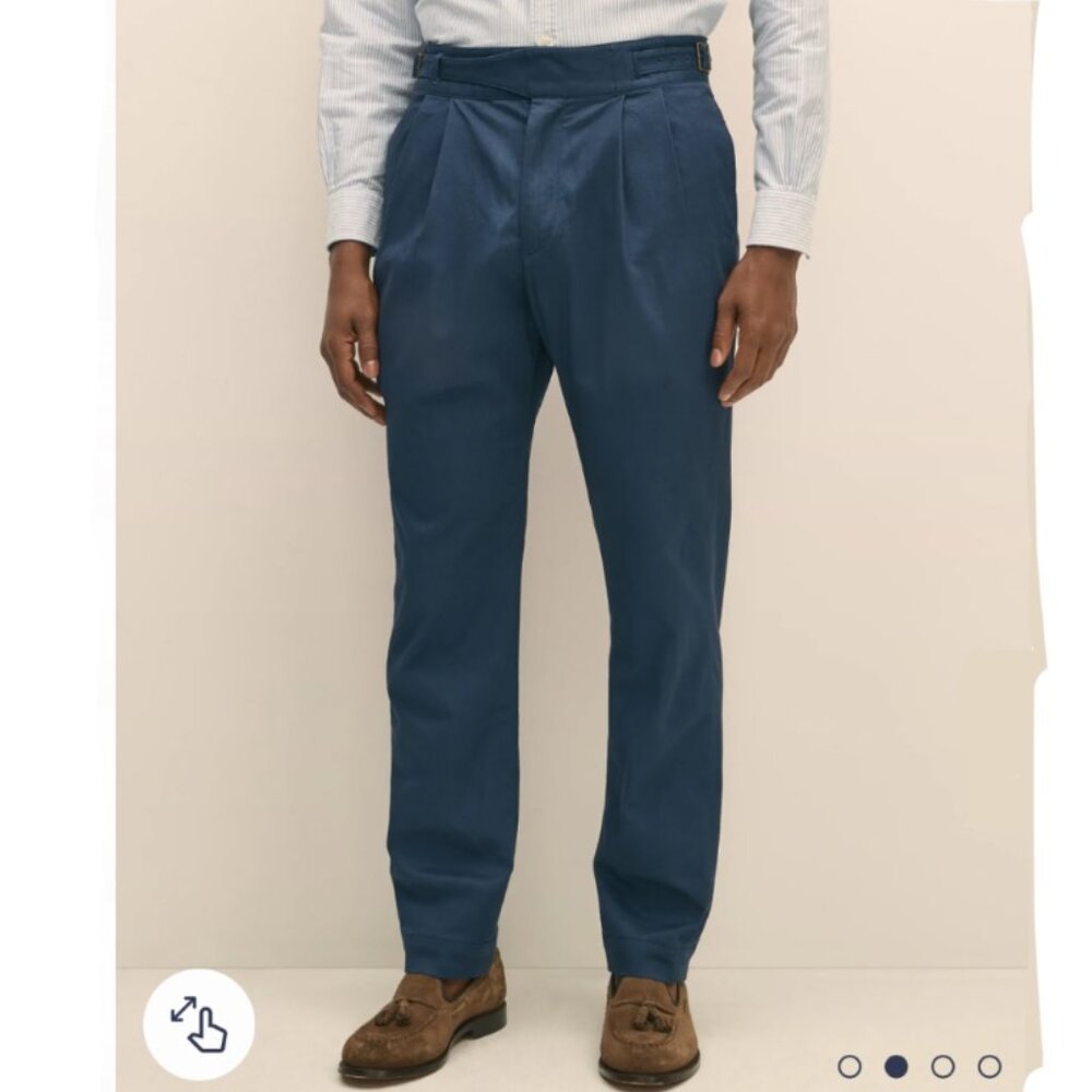 Brooks Brothers Navy Cotton Blend Ghurka Pants in W32 L32